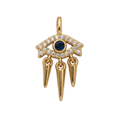 Evil Eye with Diamonds Charm