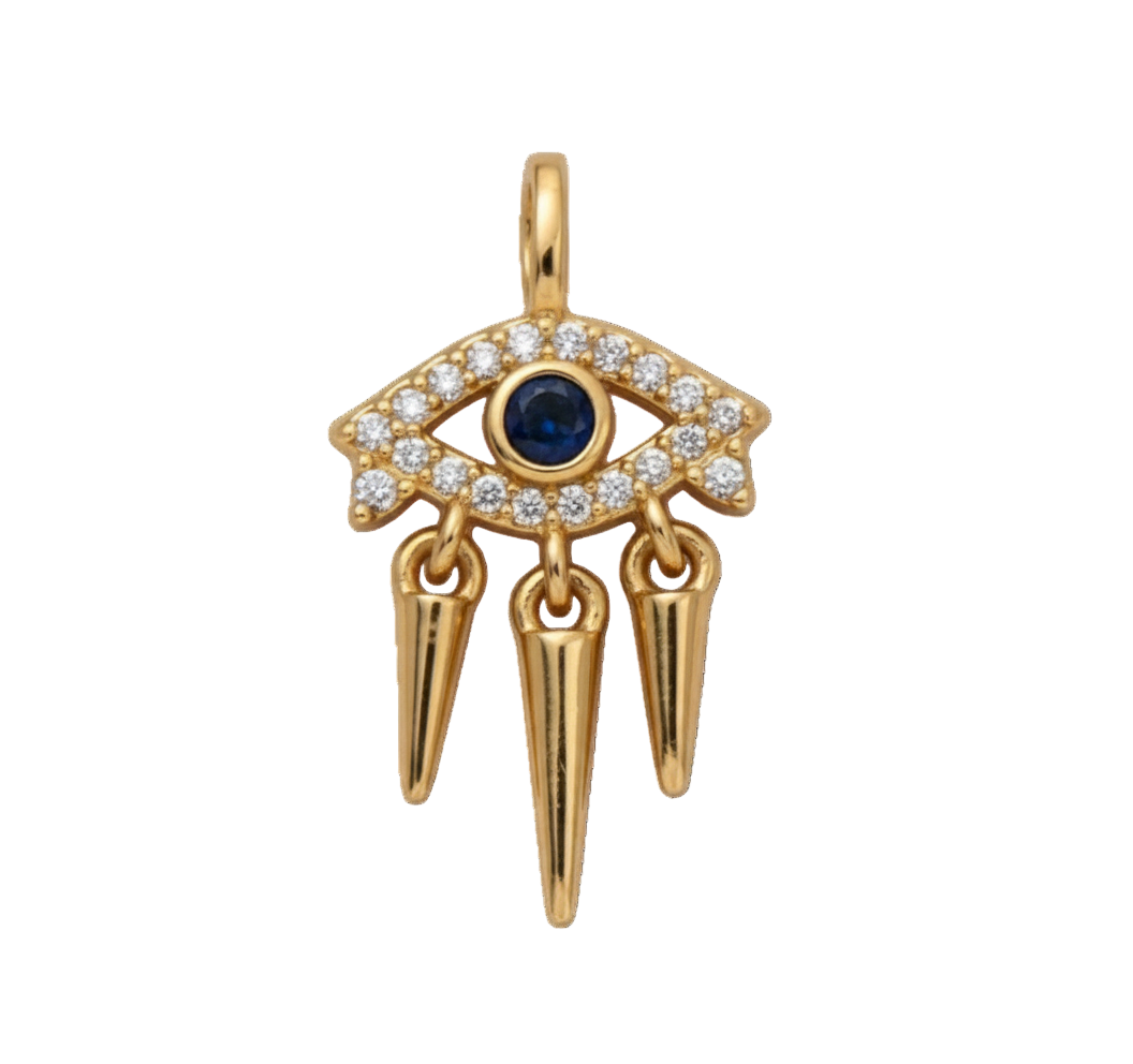 Evil Eye with Diamonds Charm