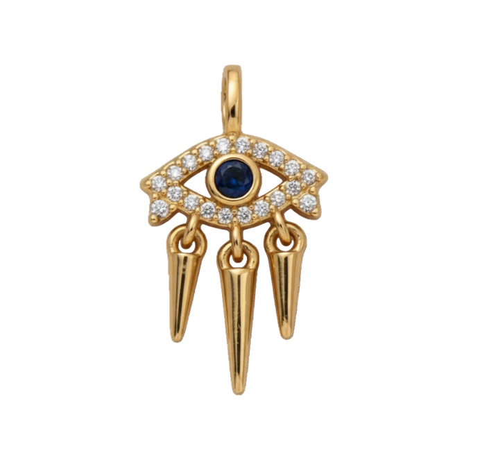 Evil Eye with Diamonds Charm