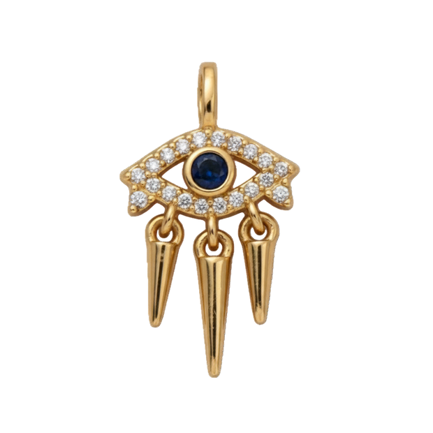 Evil Eye with Diamonds Charm