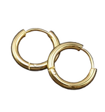 Minimalist Titanium Hoop Earrings (Gold)