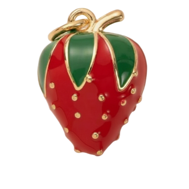 Red Strawberry Large Charm