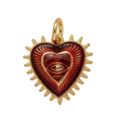 Red Bleeding Heart Charm
