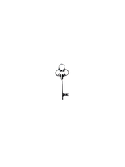 Vintage K-e-y Charm (Silver)