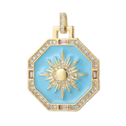 Blue Sunshine Pendant Charm