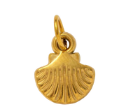 Golden Seashell Charm