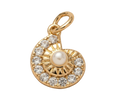 Conch with Pearl and Diamonds Charm