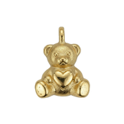 Golden Bear with Heart Charm