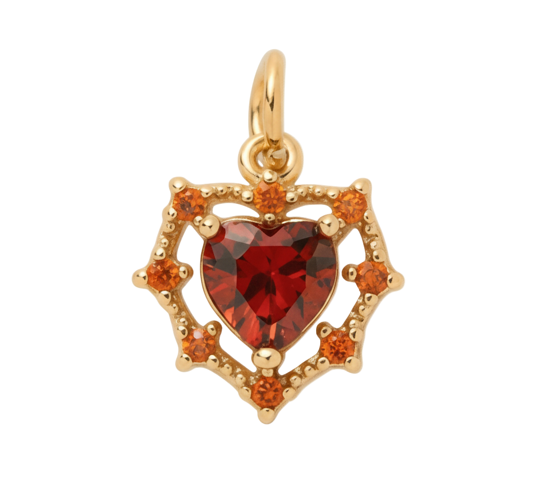 Red Heart Charm
