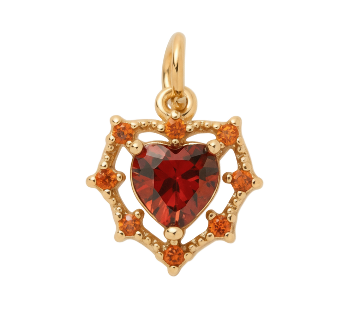 Red Heart Charm