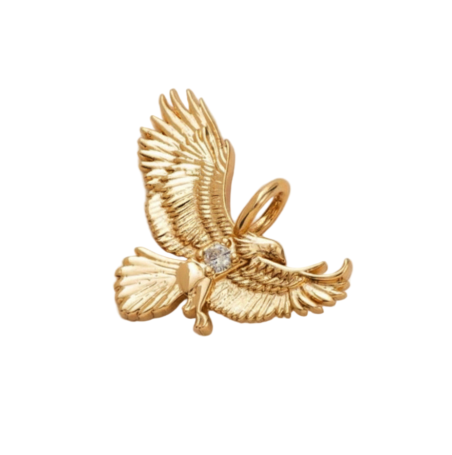 Golden Eagle Charm