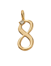 Lucky Number 8 Charm (Gold)