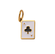Ace of Clubs Card Charm