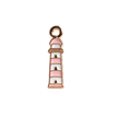 Pink and White Lighthouse Charm