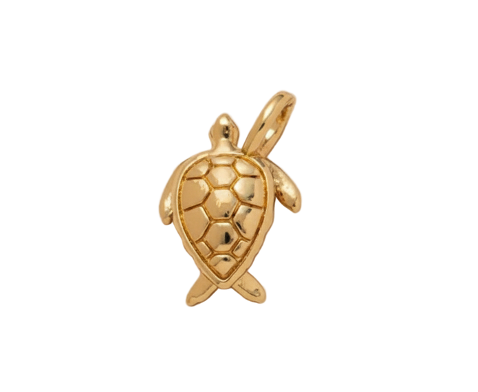 Golden Turtle Charm