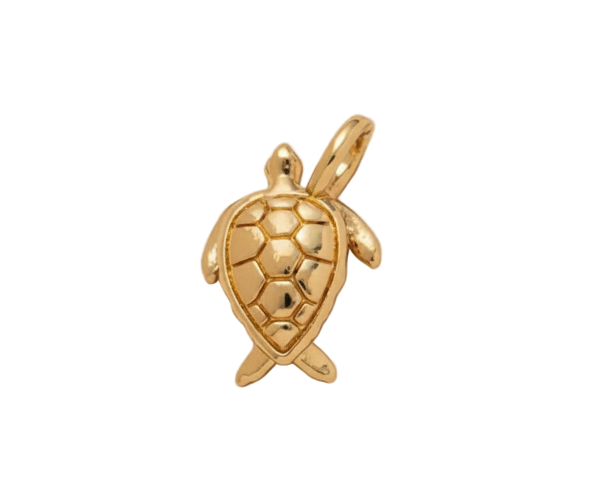 Golden Turtle Charm