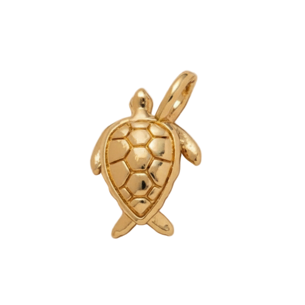 Golden Turtle Charm