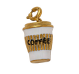 White Large Coffee Cub Charm