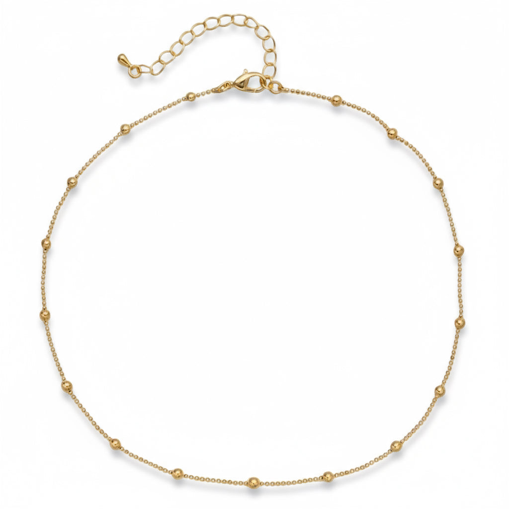 Mila Gold Beaded Necklace