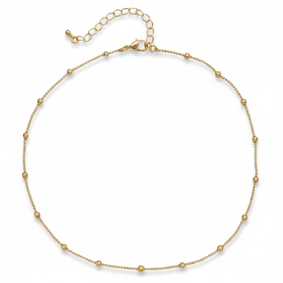 Mila Gold Beaded Necklace