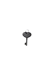Heart Shaped K-e-y (Silver)