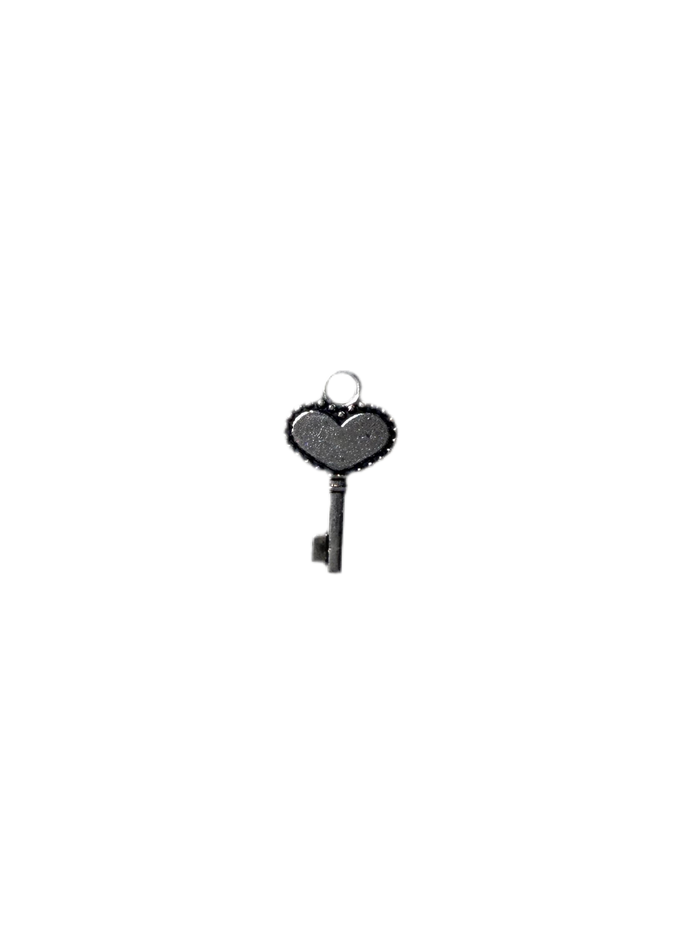 Heart Shaped K-e-y (Silver)
