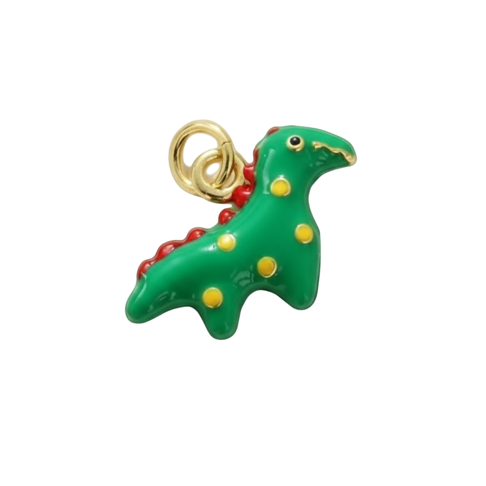 Green Dino Charm