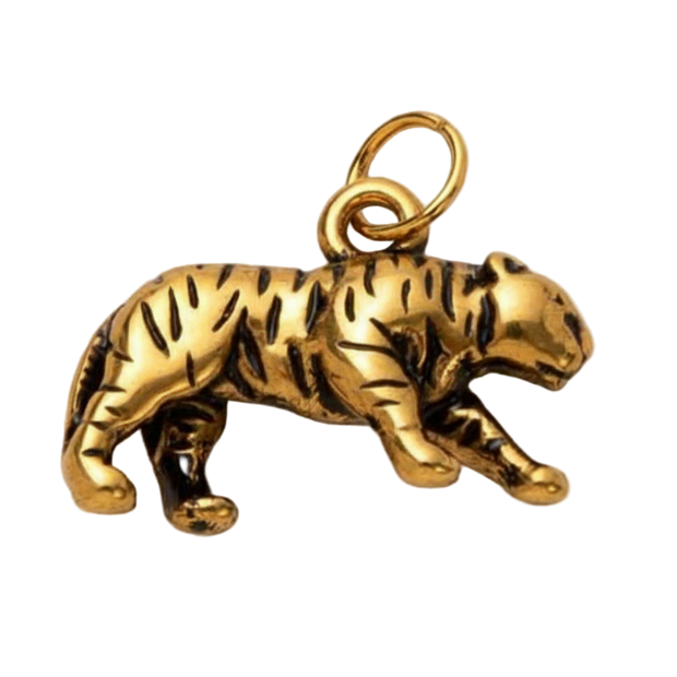 Golden Tiger Charm