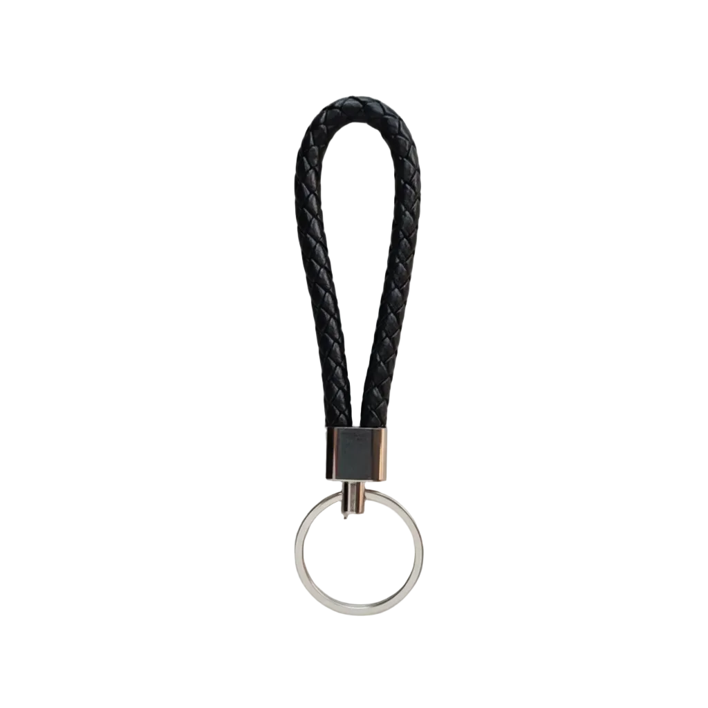 Faux Leather Keychain