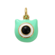 Green Alien Eye Charm
