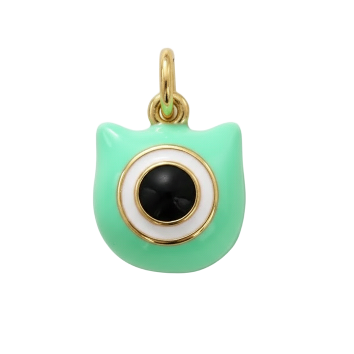 Green Alien Eye Charm