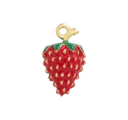 Red Strawberry Small Charm