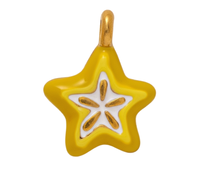Yellow Carambola Fruit Charm