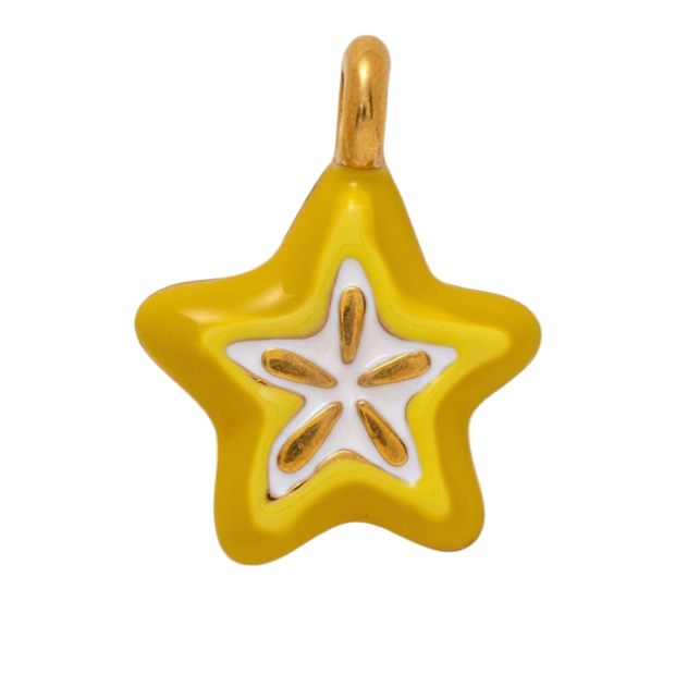 Yellow Carambola Fruit Charm