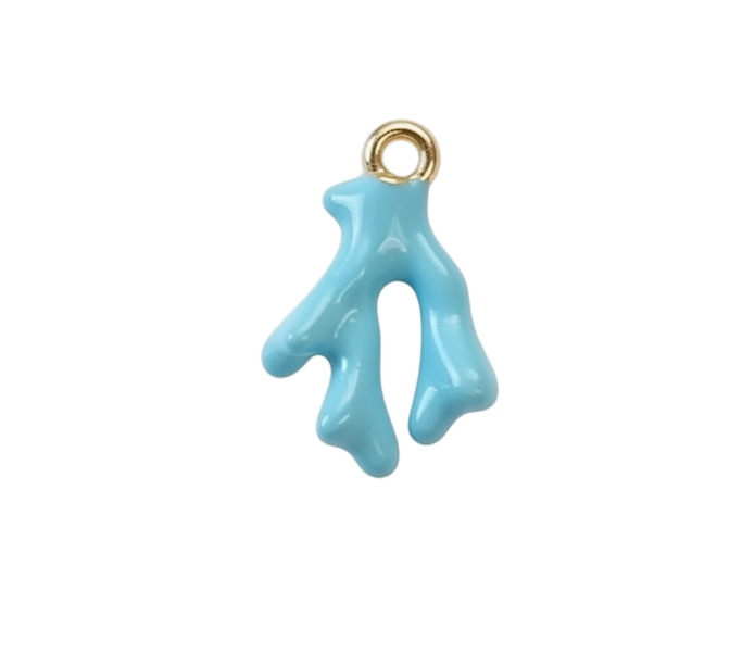 Blue Light Coral Charm