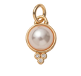 Pearl with Diamond Accent Charm