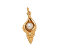 Conch With Pearl Charm (Gold)