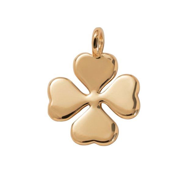 Golden Four-leaf Clover Charm