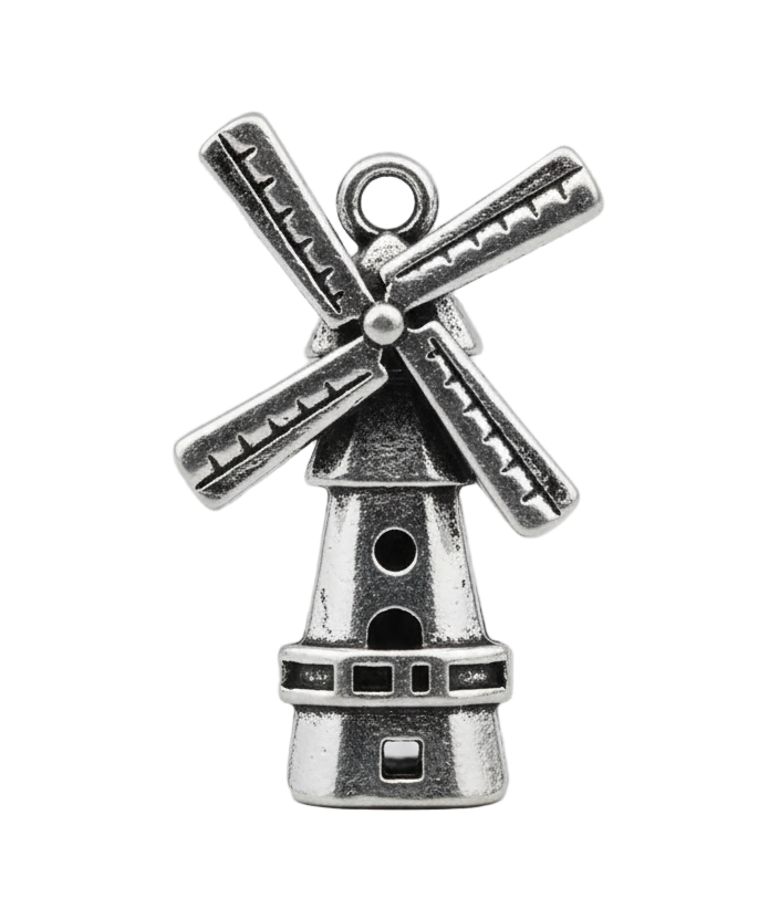 Windmill Charm (Silver)