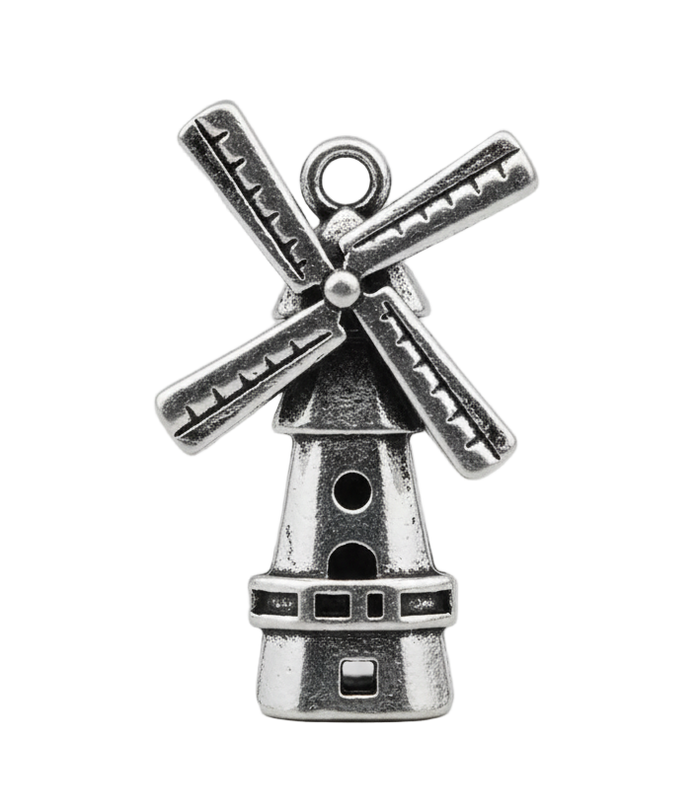 Windmill Charm (Silver)