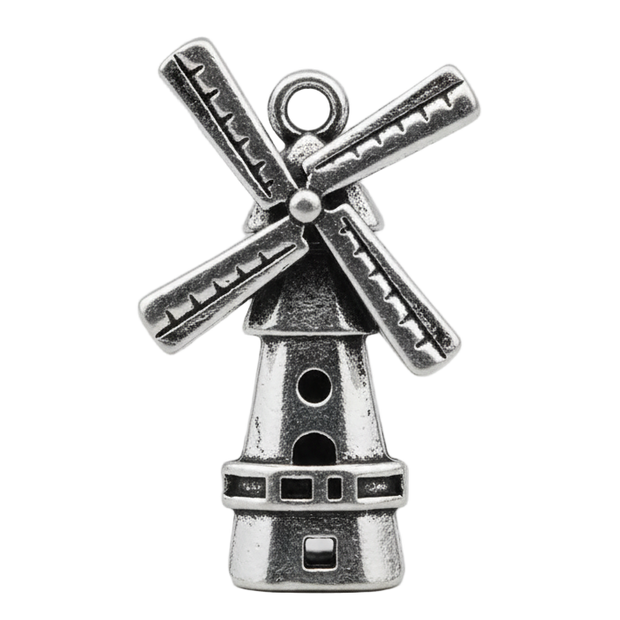 Windmill Charm (Silver)