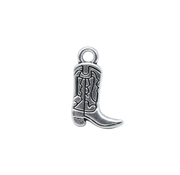 Cowboy Boots Charm (Silver)