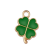 Lucky Light Green Four Leaf Clover Charm