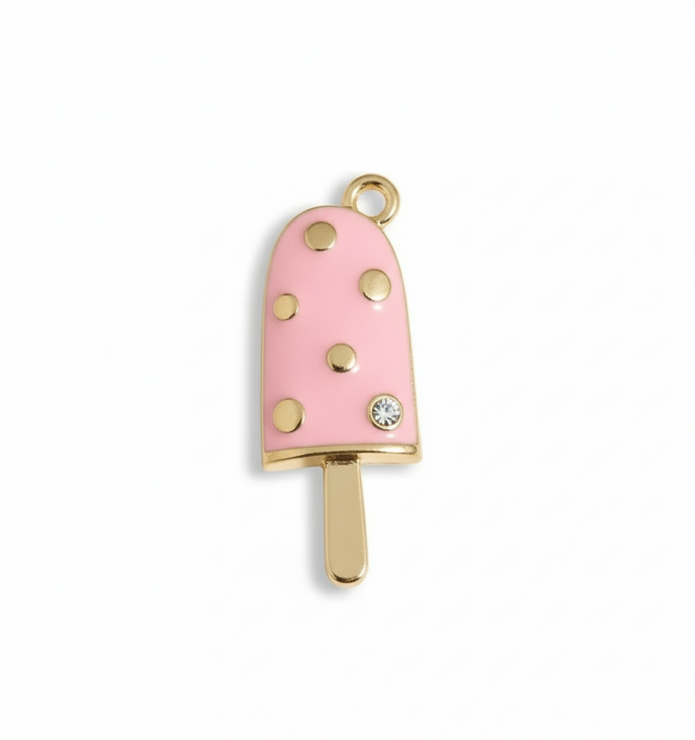 Pink Popsicle Charm
