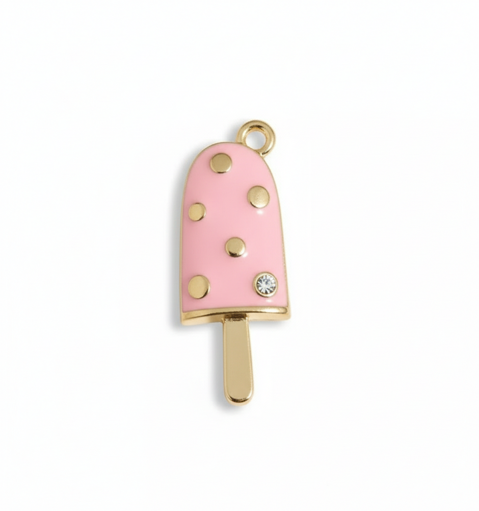Pink Popsicle Charm