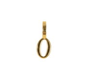 Number Zero Charm (Gold)