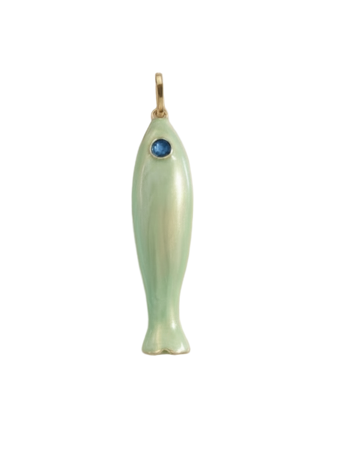 Light Blue Fish Charm
