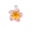 Pink Light Hibiscus Flower Charm