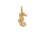Golden Seahorse Charm