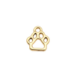 Dog Paw Print Charm (Gold)